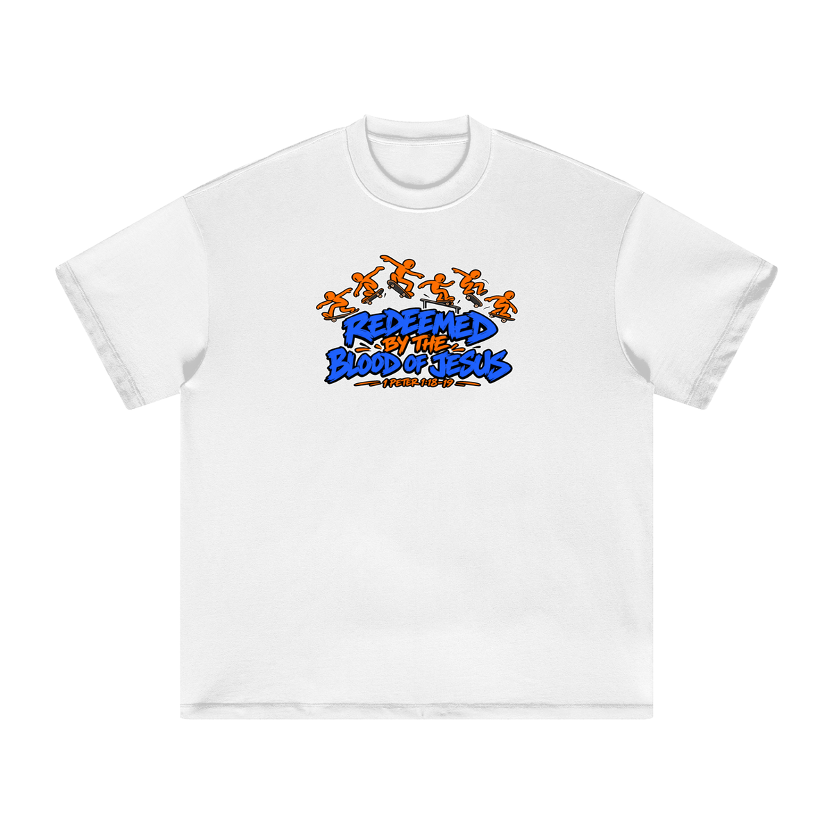 REDEEMED BY THE BLOOD OF JESUS - 1 PETER 1:18-19 - T-Shirt