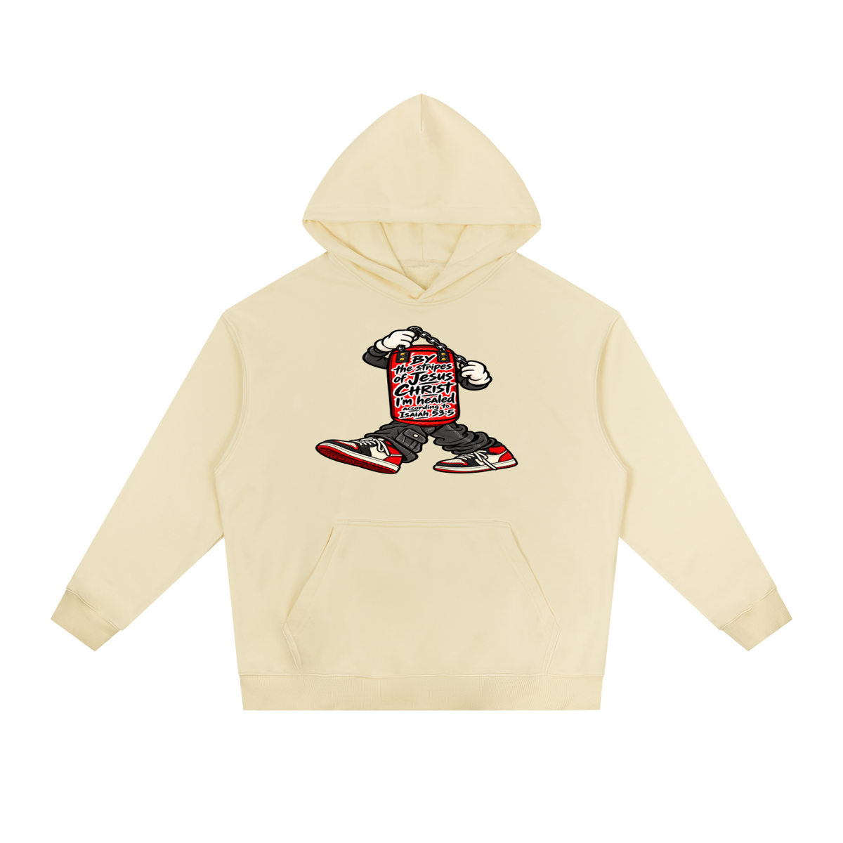 BY the stripes of Jesus CHRIST I'm heAled According to Isaiah 53:5 Hoodie