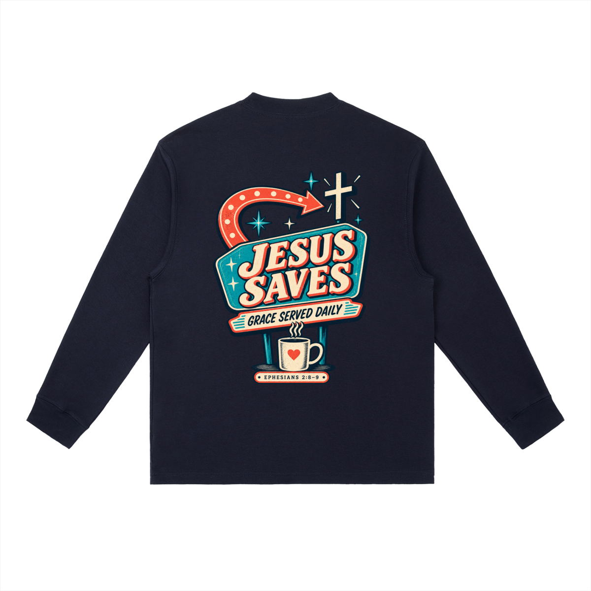 Jesus saves Long-Sleeve T-Shirt