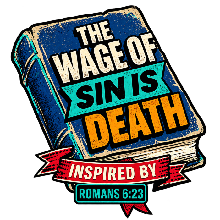 THE WAGE OF SIN IS DEATH INSPIRED BY ROMANS 6:23 PAID IN FULL INSPIRED BY JAMES 2:10 & ROMANS 3:24-26 youth T-shirt