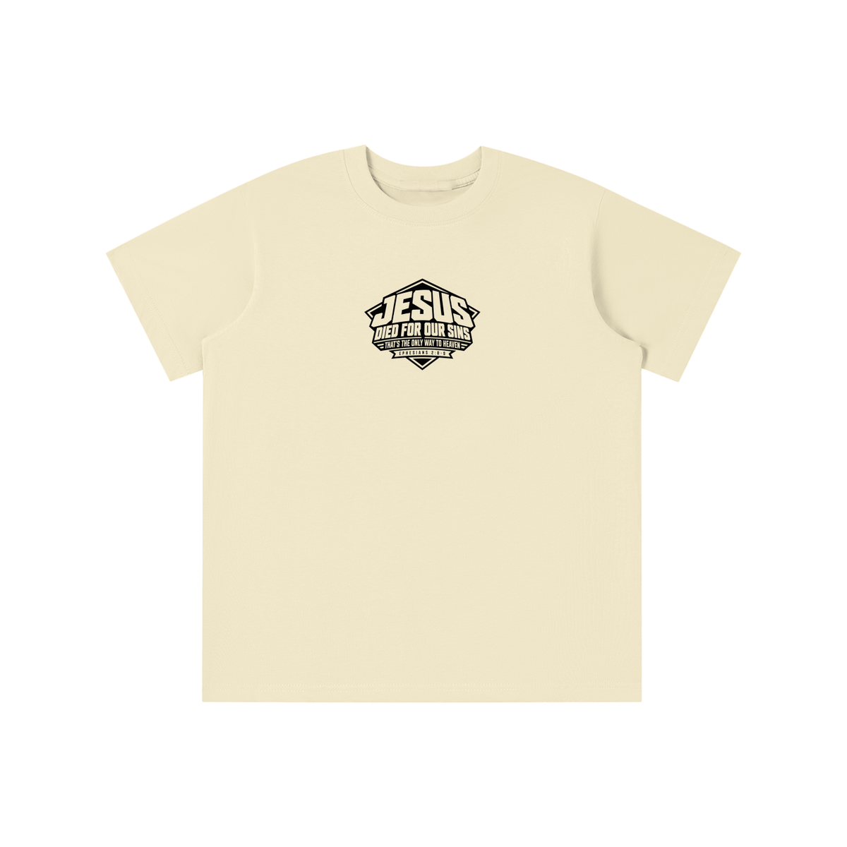 JESUS DIED FOR OUR SINS THAT'S THE ONLY WAY TO HEAVEN (EPHESIANS 2:8-9) youth T-shirt