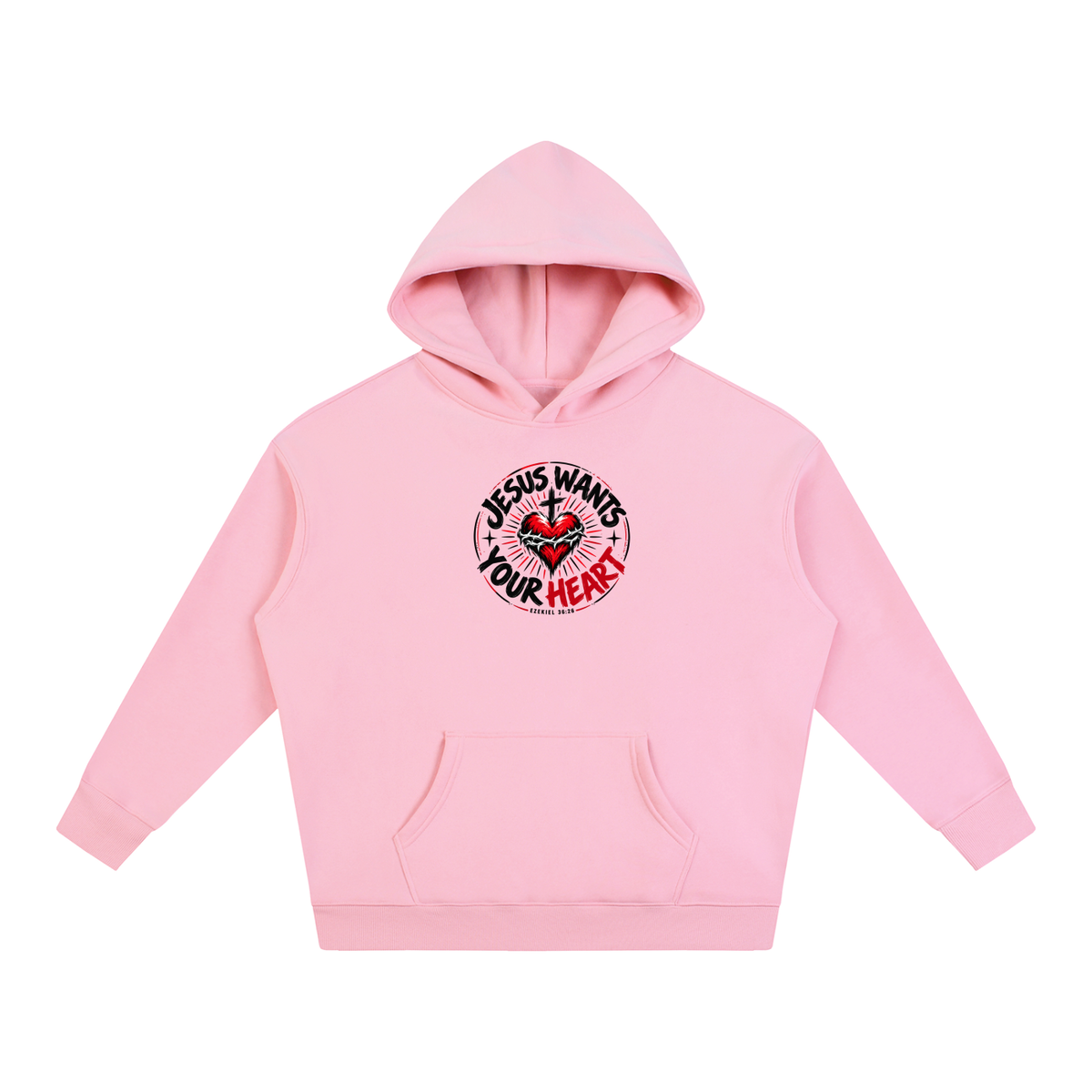JESUS WANTS YOUR HEART - EZEKIEL 36:26 - Hoodie