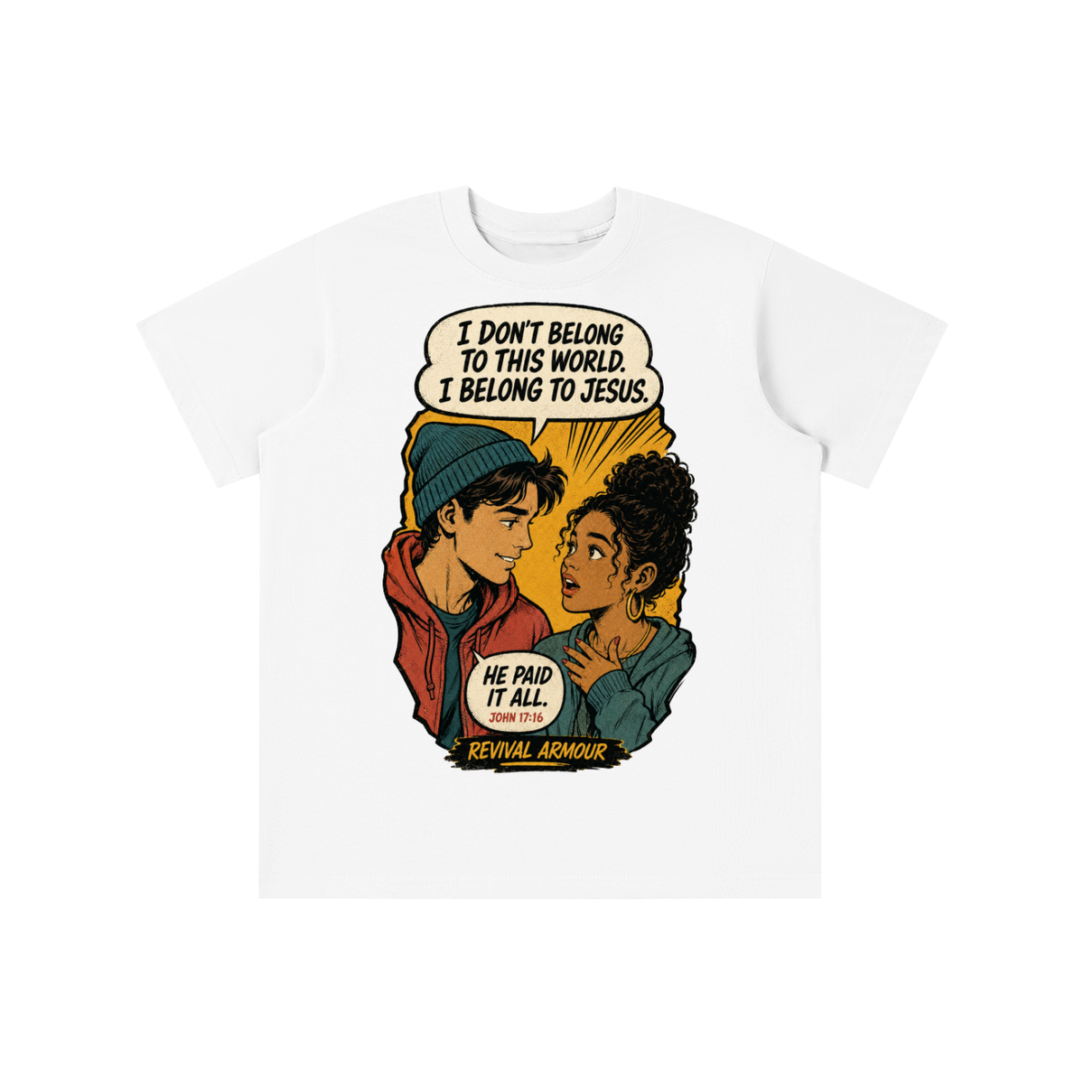 John 17:16 inspired youth T-shirt