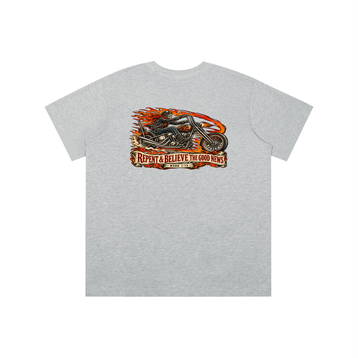 JESUS SAVES REPENT & BELIEVE THE GOOD NEWS - MARK 1:15 - youth T-shirt