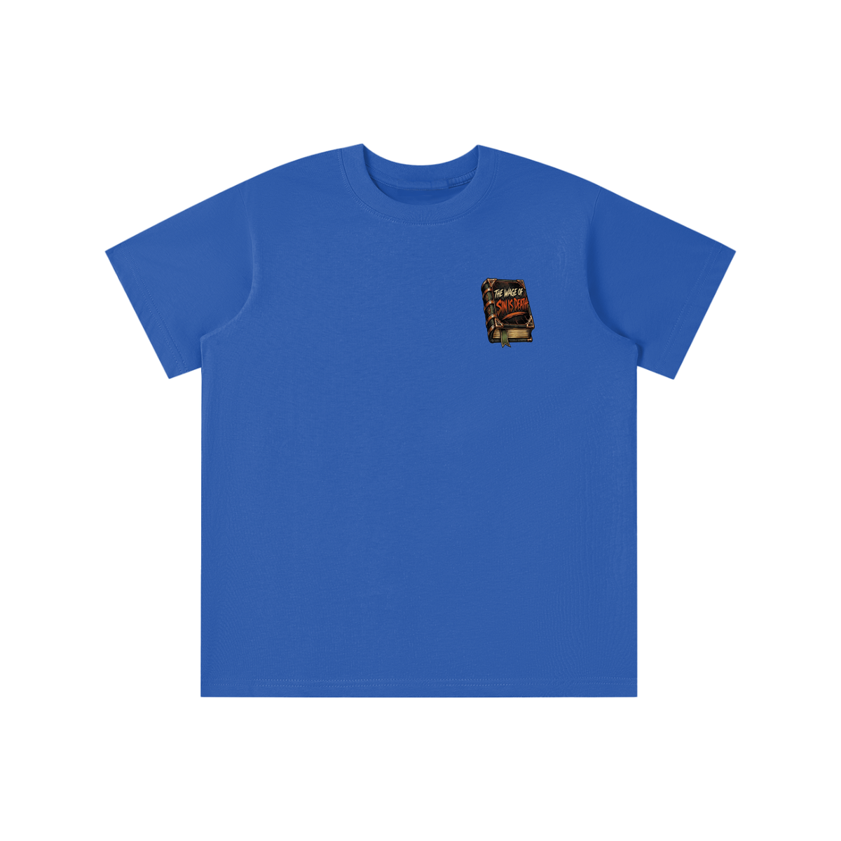 THE WAGE OF SIN IS DEATH REVIVAL ARMOUR I SHOULDN'T NEGLECT GOING TO CHURCH. ACCORDING TO HEBREWS 10:25-26 youth T-shirt