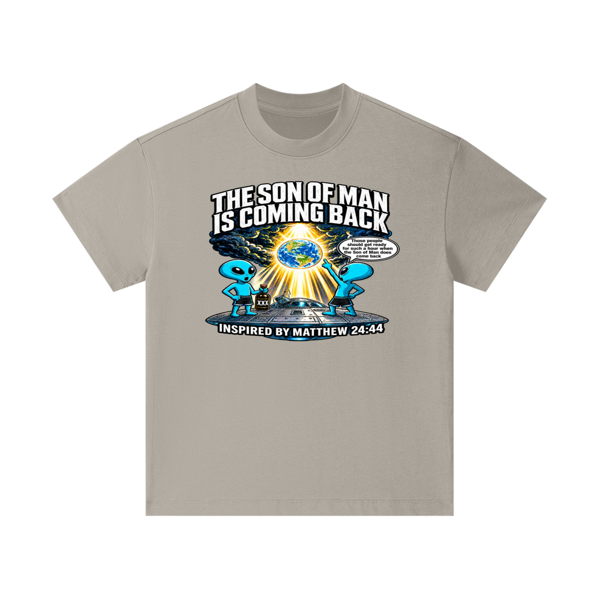 THE SON OF MAN IS COMING BACK Those people should get ready for such a hour when the Son of Man does come back INSPIRED BY MATTHEW 24:44 Kids T-Shirt