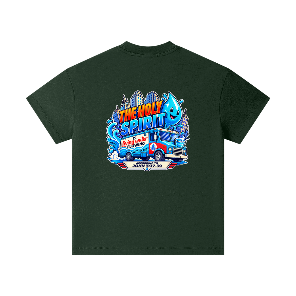 THE HOLY SPIRIT IS LIVING WATER FLOWING WITHIN ME ACCORDING TO JOHN 7:37-39 Kids T-Shirt
