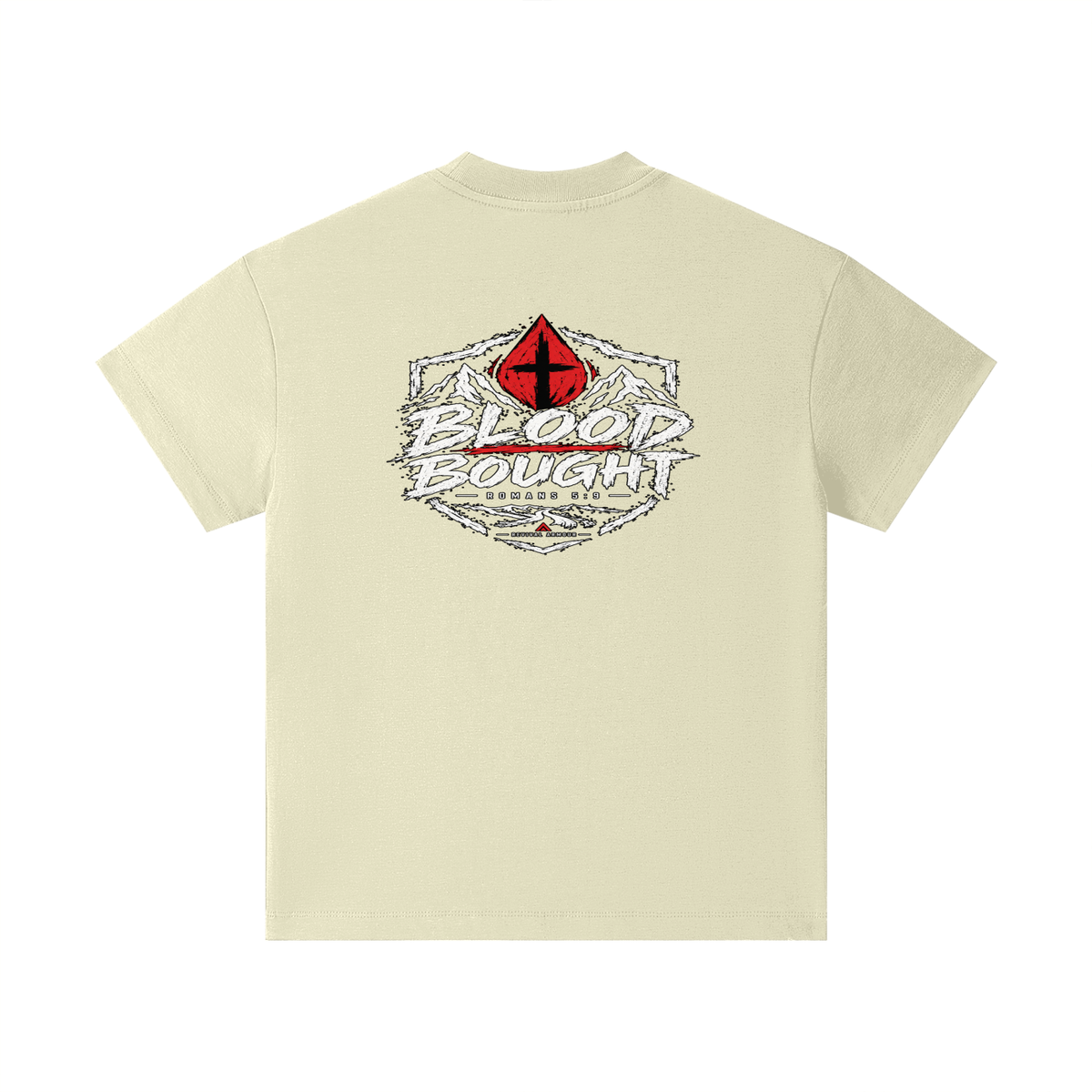 BLOOD BOUGHT - ROMANS 5:9 - Kids T-Shirt