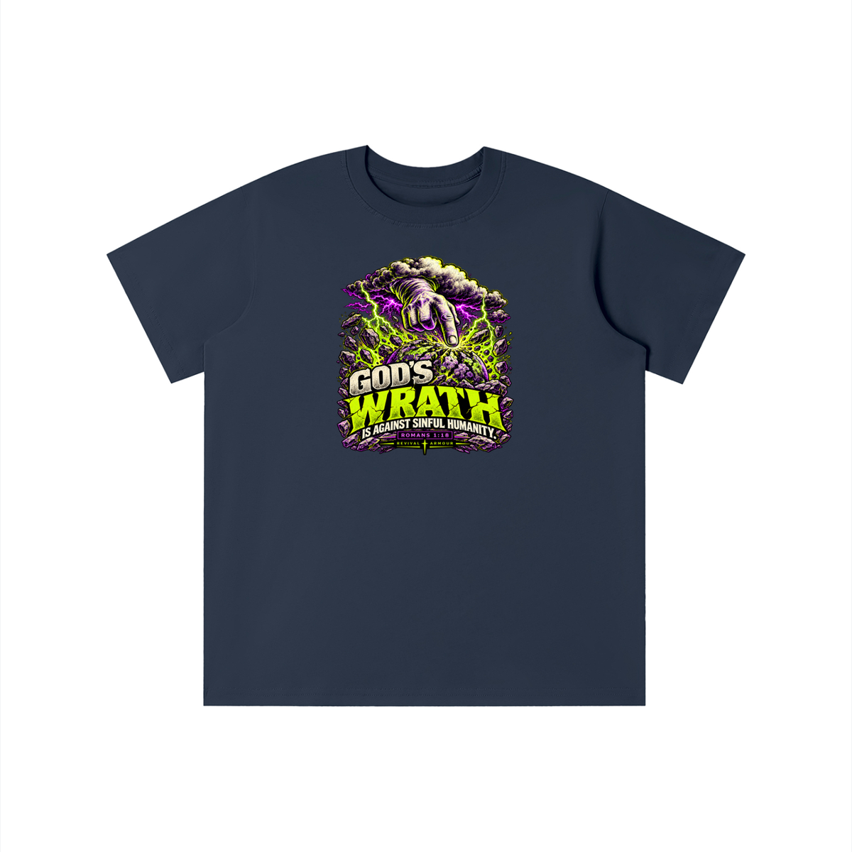 GOD'S WRATH IS AGAINST SINFUL HUMANITY [ROMANS 1:18] youth T-shirt