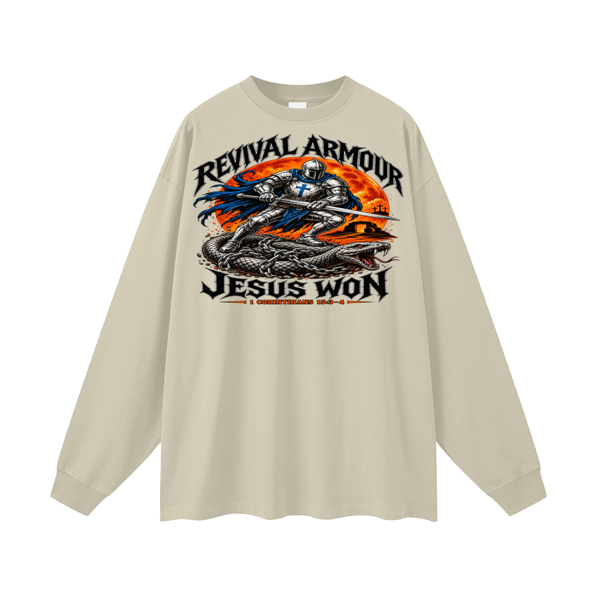 Revival Armour Jesus Won Long Sleeve T-Shirt