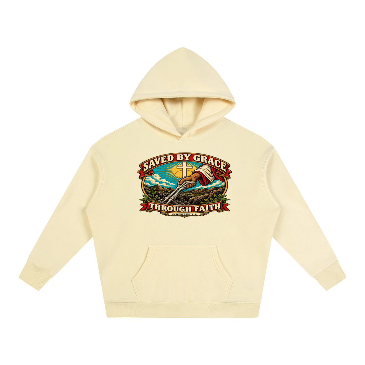 Saved by Grace through Faith Hoodie