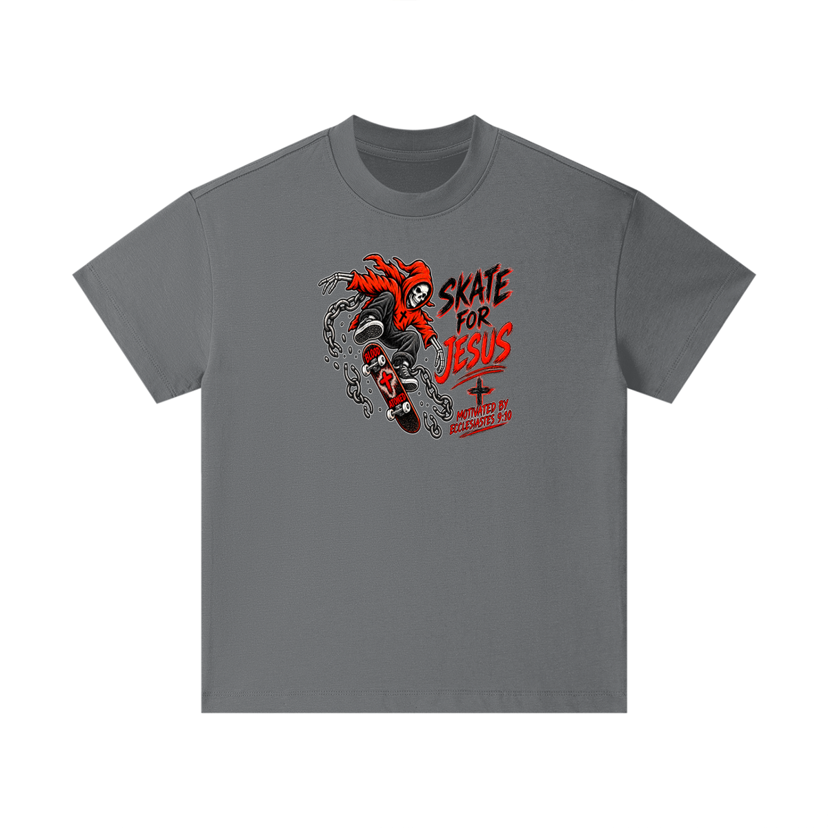 SKATE FOR JESUS MOTIVATED BY ECCLESIASTES 9:10 Kids T-Shirt