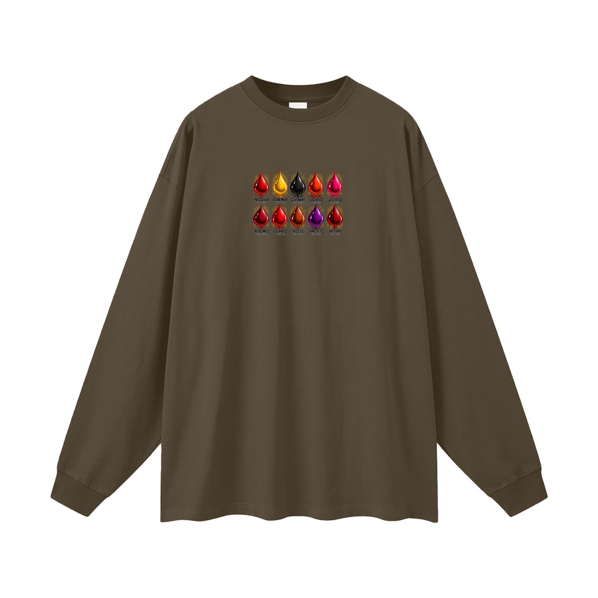 10 BLOOD LOGOS Long Sleeve T-Shirt