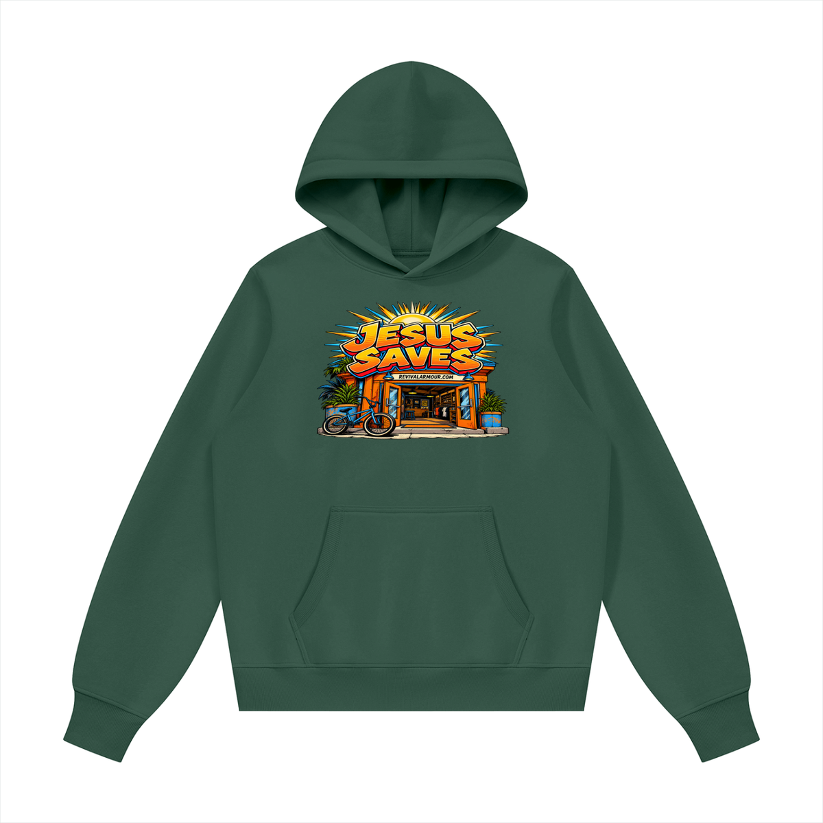 JESUS SAVES REVIVALARMOUR.COM Hoodie