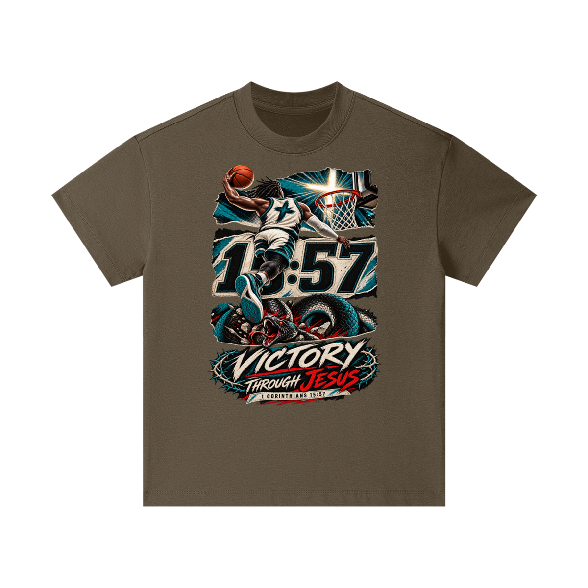 victory though Jesus Kids T-Shirt