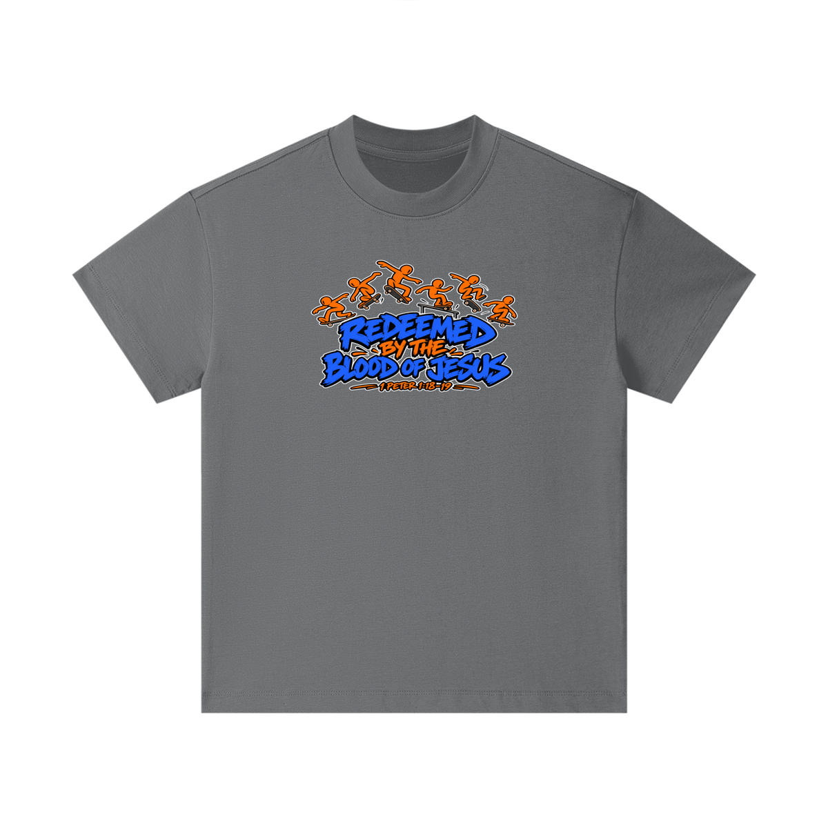REDEEMED BY THE BLOOD OF JESUS - 1 PETER 1:18-19 - Kids T-Shirt