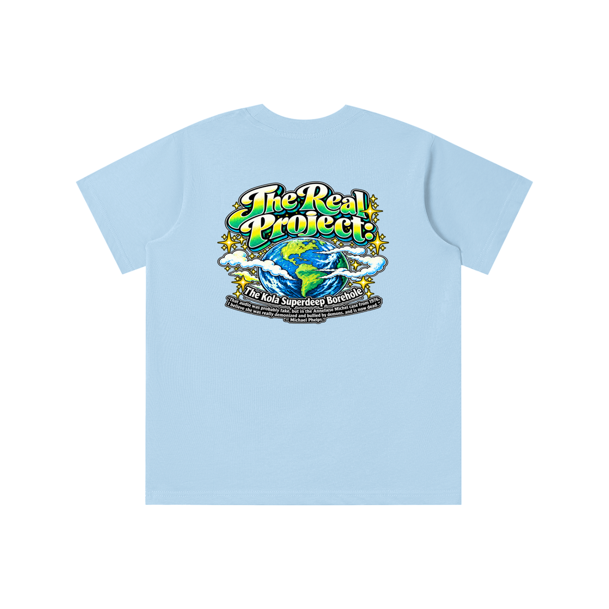 REDEEMED BY THE OF JESUS ACCORDING TO EPHESIANS 1:7 THE REAL PROJECT: THE KOLA SUPERDEEP BOREHOLE youth T-shirt