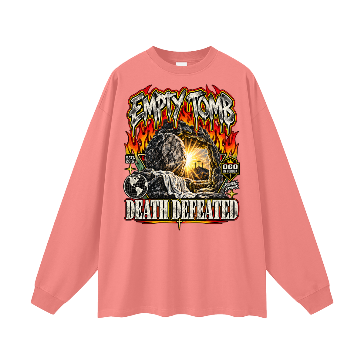 EMPTY TOMB DEATH DEFEATED Long Sleeve T-Shirt