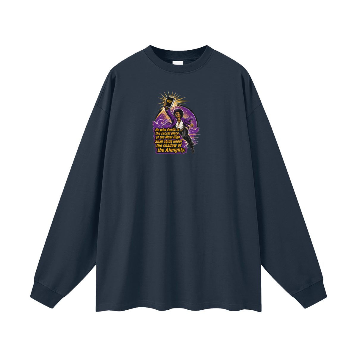 NKJV Psalms 91:1 Long Sleeve T-Shirt