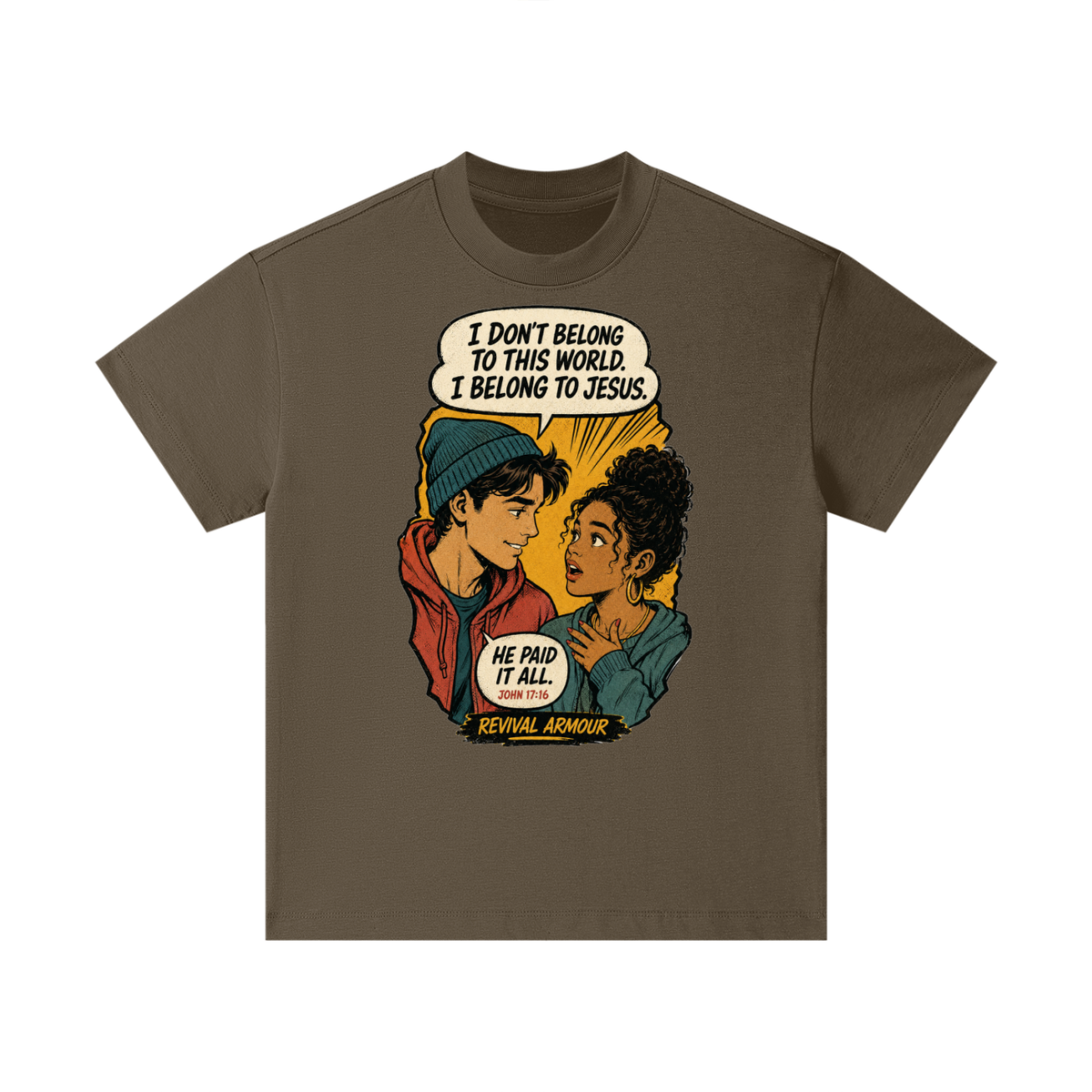 John 17:16 inspired  Kids T-Shirt
