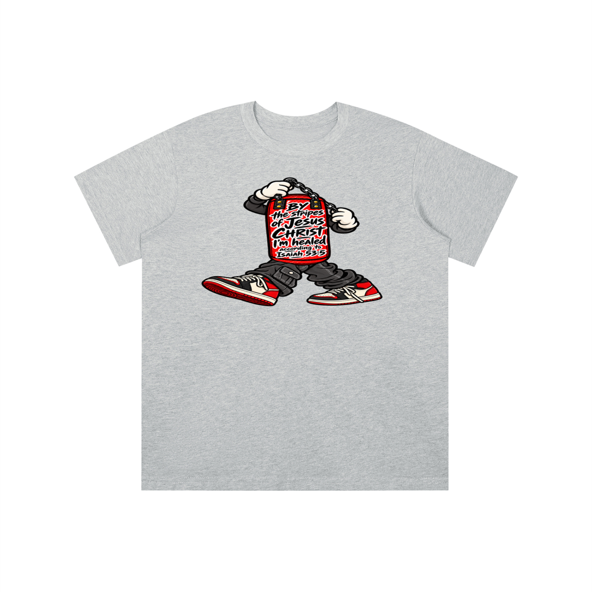 BY the stripes of Jesus CHRIST I'm heAled According to Isaiah 53:5 youth T-shirt