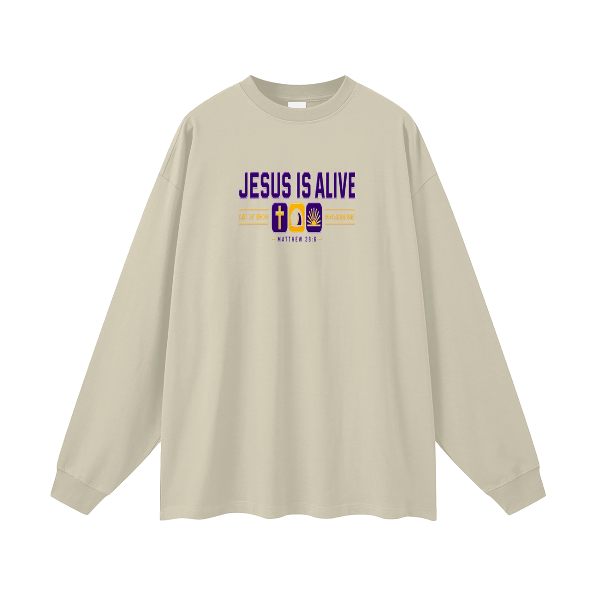 JESUS IS ALIVE CAST OUT DEMONS ON MICHAELJPHELPS.NET Long Sleeve T-Shirt