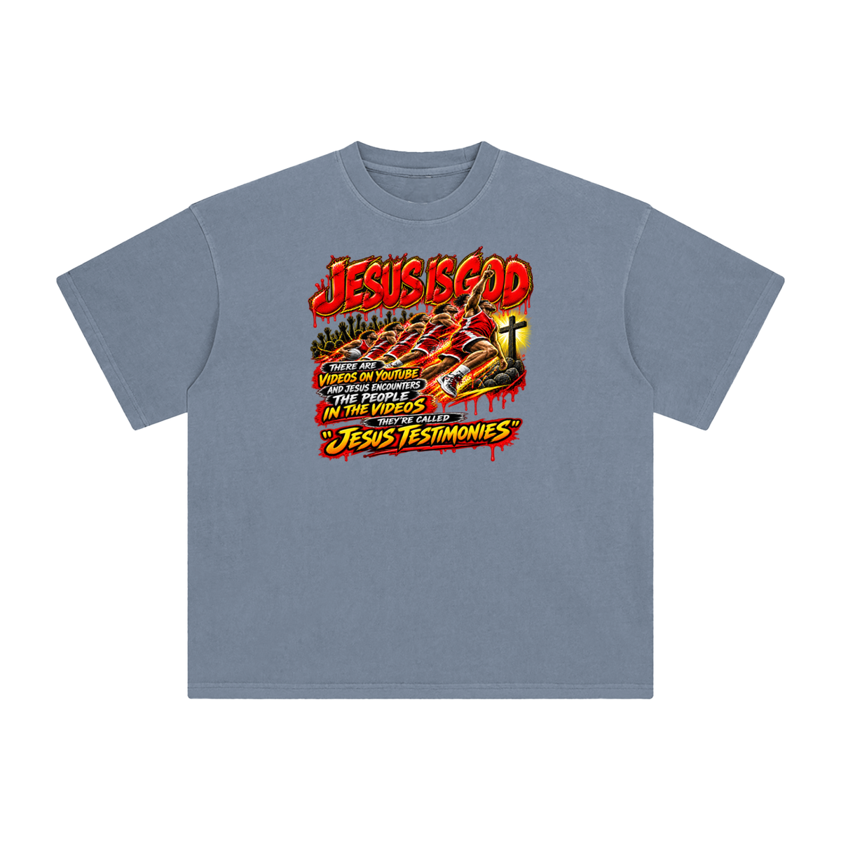 JESUS IS GOD THERE ARE VIDEOS ON YOUTUBE AND JESUS ENCOUNTERS THE PEOPLE IN THE VIDEOS THEY'RE CALLED "JESUS TESTIMONIES" T-Shirt