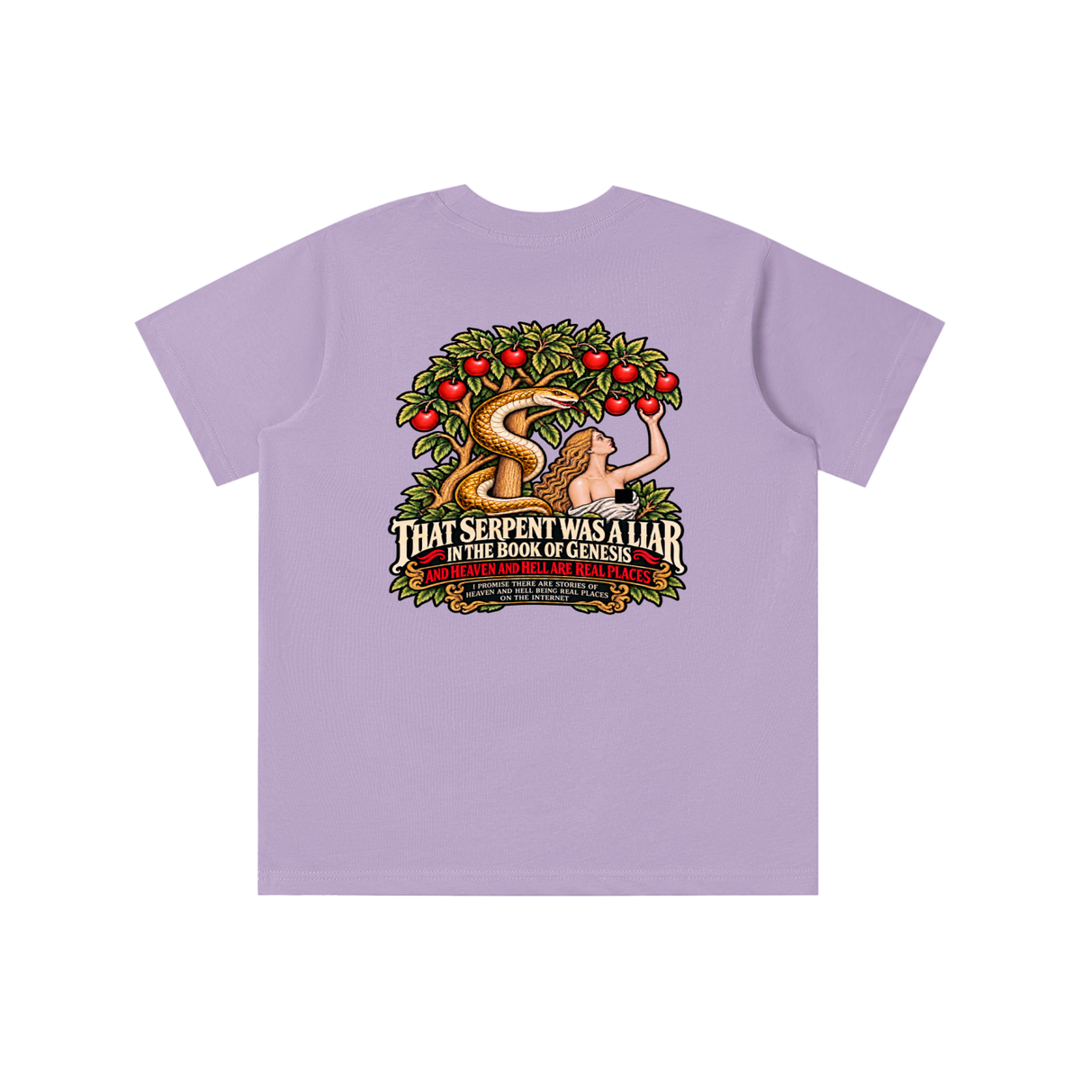 REVIVAL ARMOUR THAT SERENT WAS A LIAR IN THE BOOK OF GENESIS AND HEAVEN AND HELL ARE REAL PLACES I PROMISE THESE ARE STORIES OF HEAVEN AND HELL BEING REAL PLACES ON THE INTERNET youth T-shirt