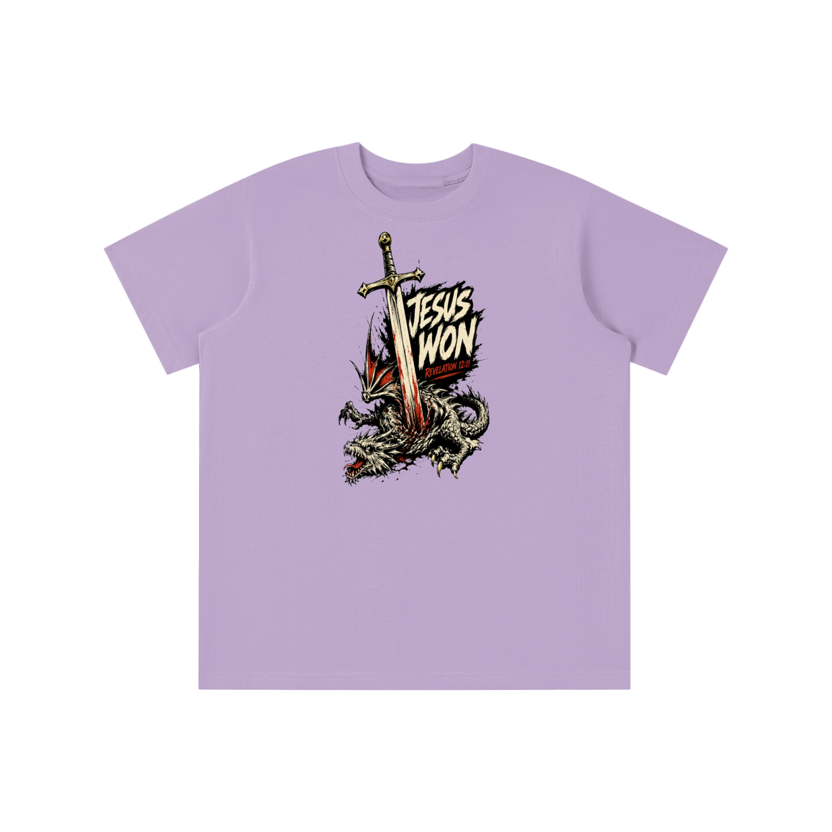 Jesus Won Revelation 12:11 youth T-shirt
