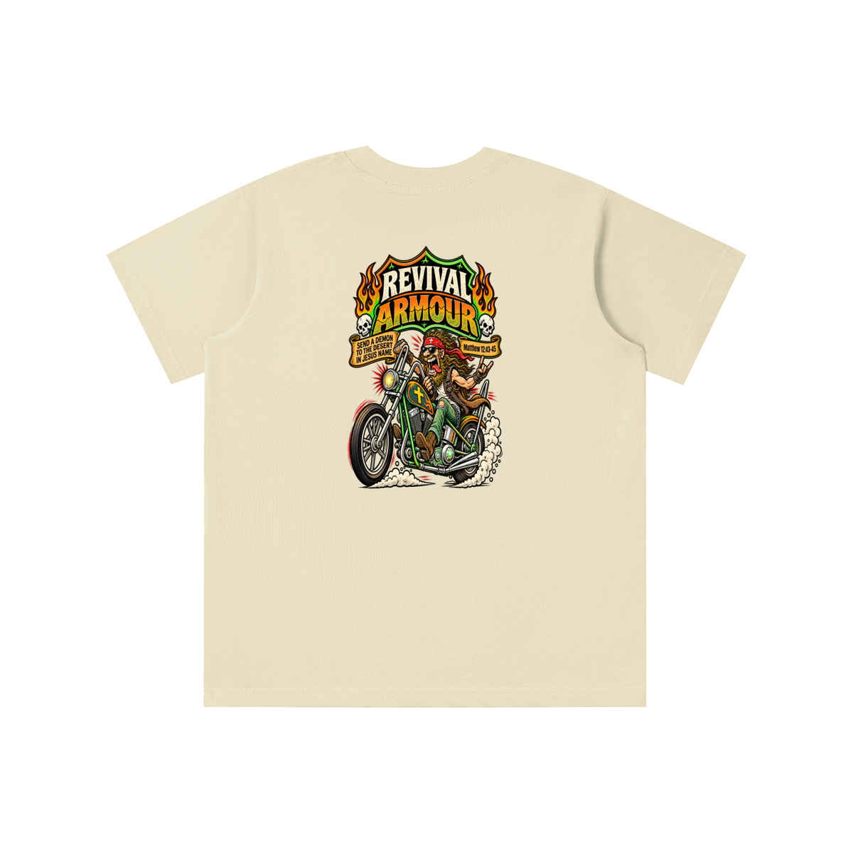 JESUS SAVES REVIVAL ARMOUR SEND A DEMON TO THE DESERT IN THE NAME OF JESUS youth T-shirt