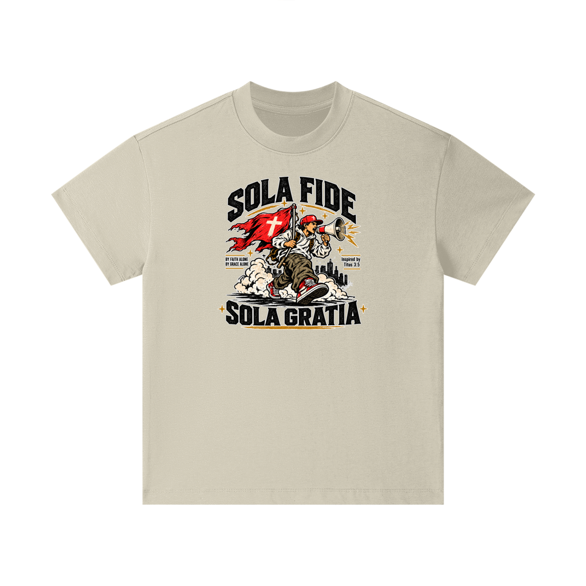 "Sola Fide / Sola Gratia" – Latin for "Faith Alone / Grace Alone." Kids T-Shirt