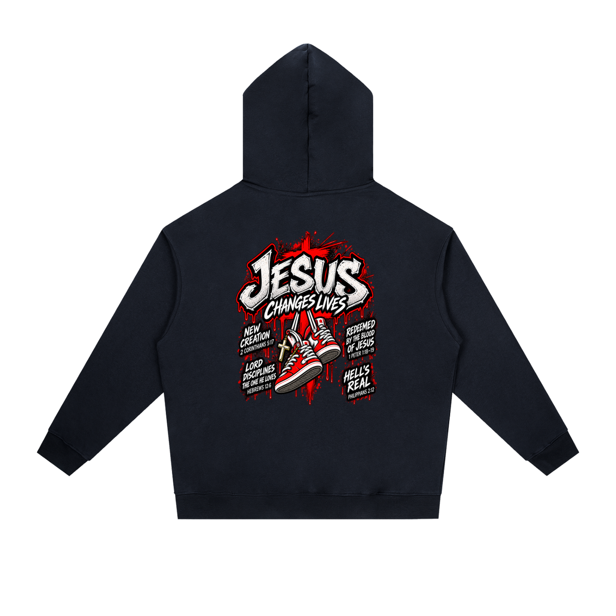 JESUS CHANGES LIVES Hoodie