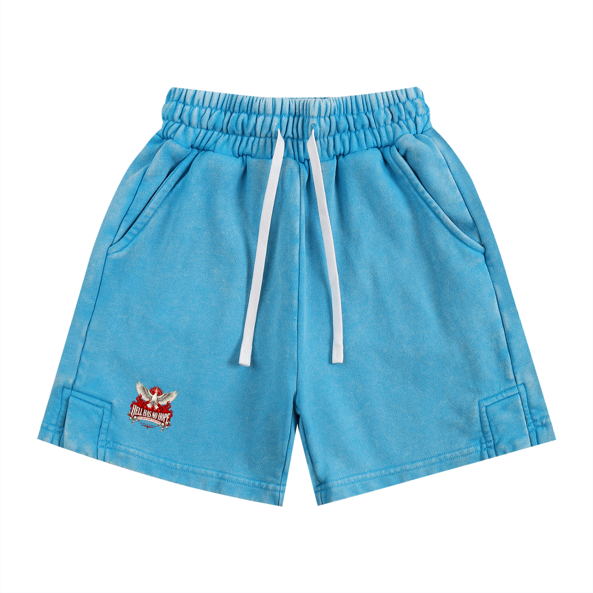 HELL HAS NO HOPE JESUS SHED HIS BLOOD TO SAVE PEOPLE Kids' Shorts
