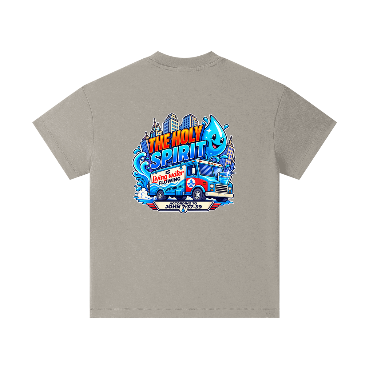 THE HOLY SPIRIT IS LIVING WATER FLOWING WITHIN ME ACCORDING TO JOHN 7:37-39 Kids T-Shirt