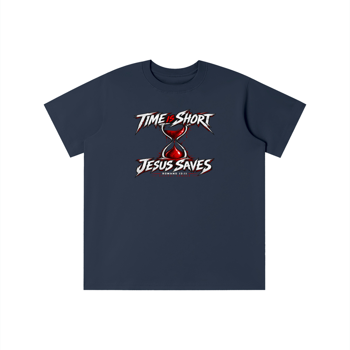 TIME IS SHORT JESUS SAVES ROMANS 13:11 REVIVAL ARMOUR youth T-shirt