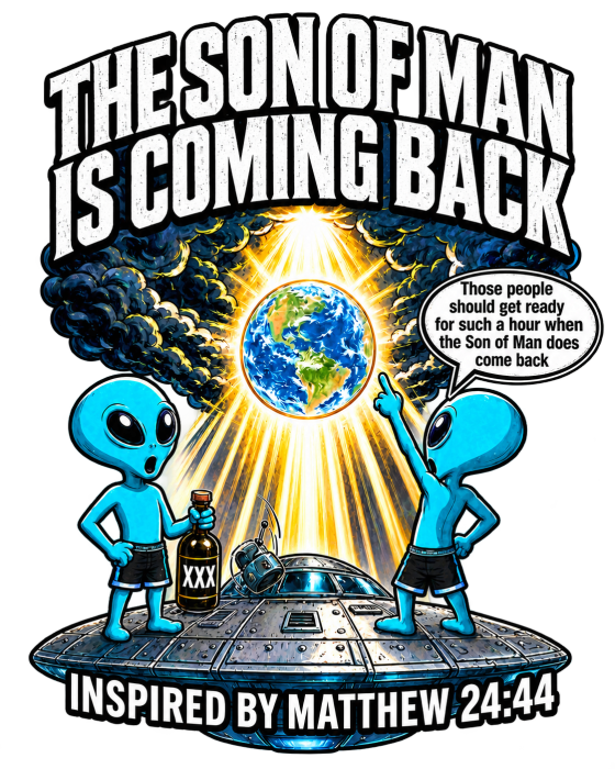 THE SON OF MAN IS COMING BACK Those people should get ready for such a hour when the Son of Man does come back INSPIRED BY MATTHEW 24:44 Hoodie
