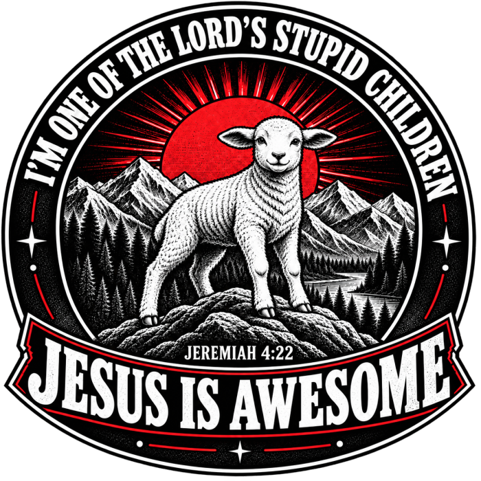 I'M ONE OF THE LORD'S STUPID CHILDREN JEREMIAH 4:22 JESUS IS AWESOME *THERE IS NO quotation marks MARKS THIS IS NOT A quote Hoodie