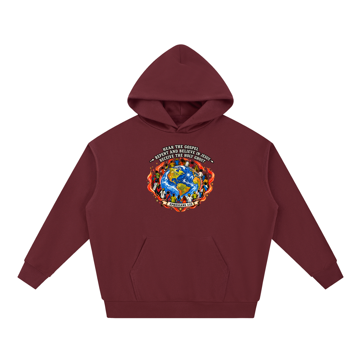 Hear the Gospel > repent and believe in Jesus > Receive the Holy Ghost Hoodie