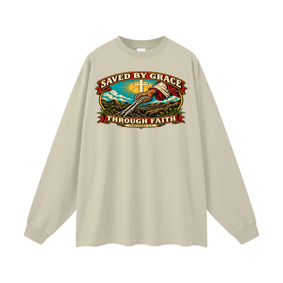 Saved by Grace through Faith Long Sleeve T-Shirt
