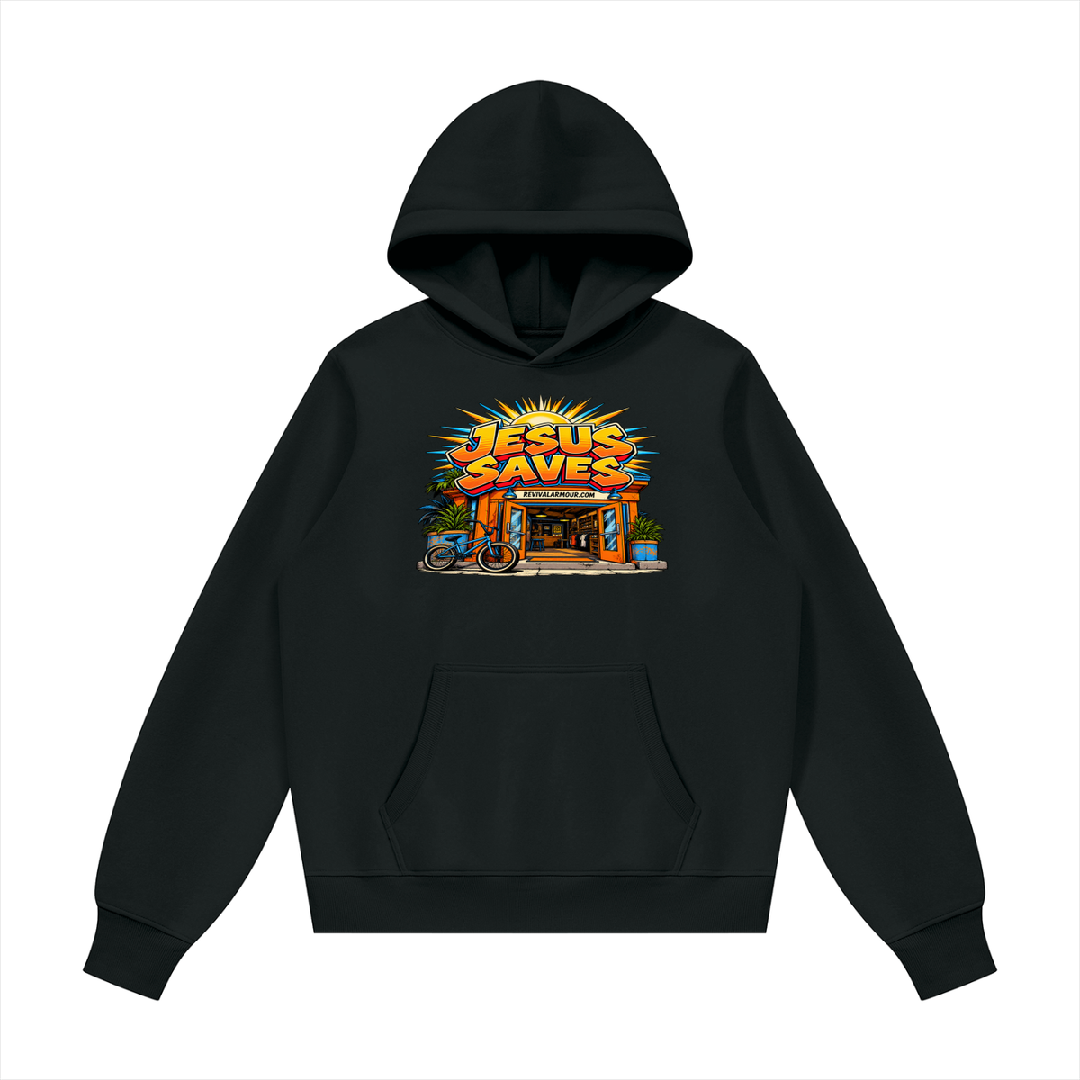 JESUS SAVES REVIVALARMOUR.COM Hoodie