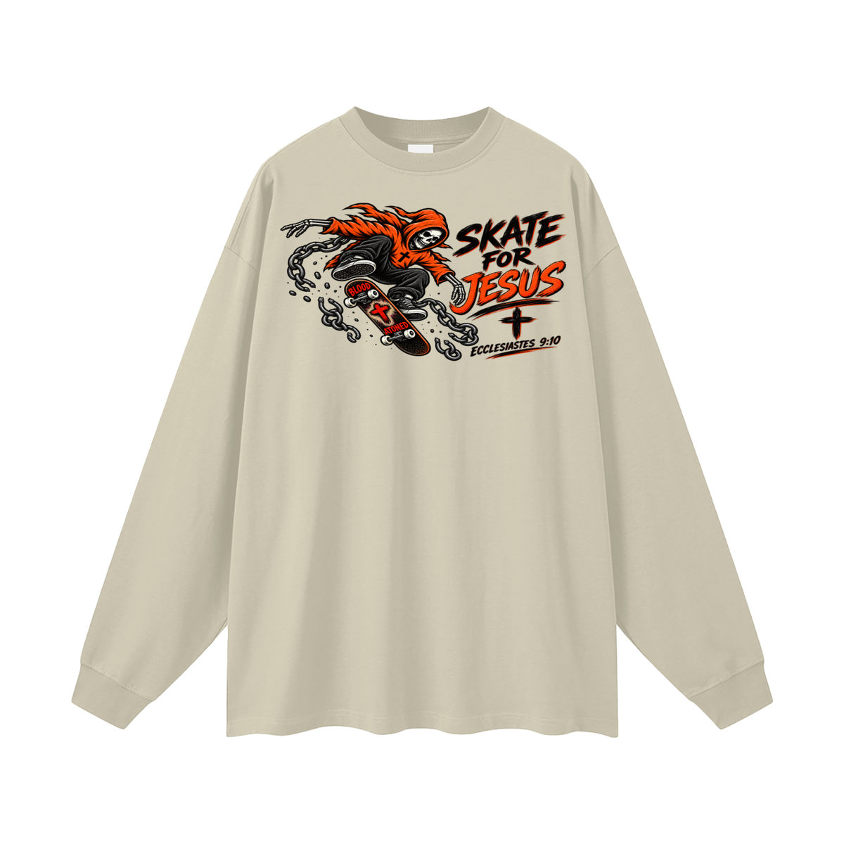 Skate for Jesus Long Sleeve T-Shirt