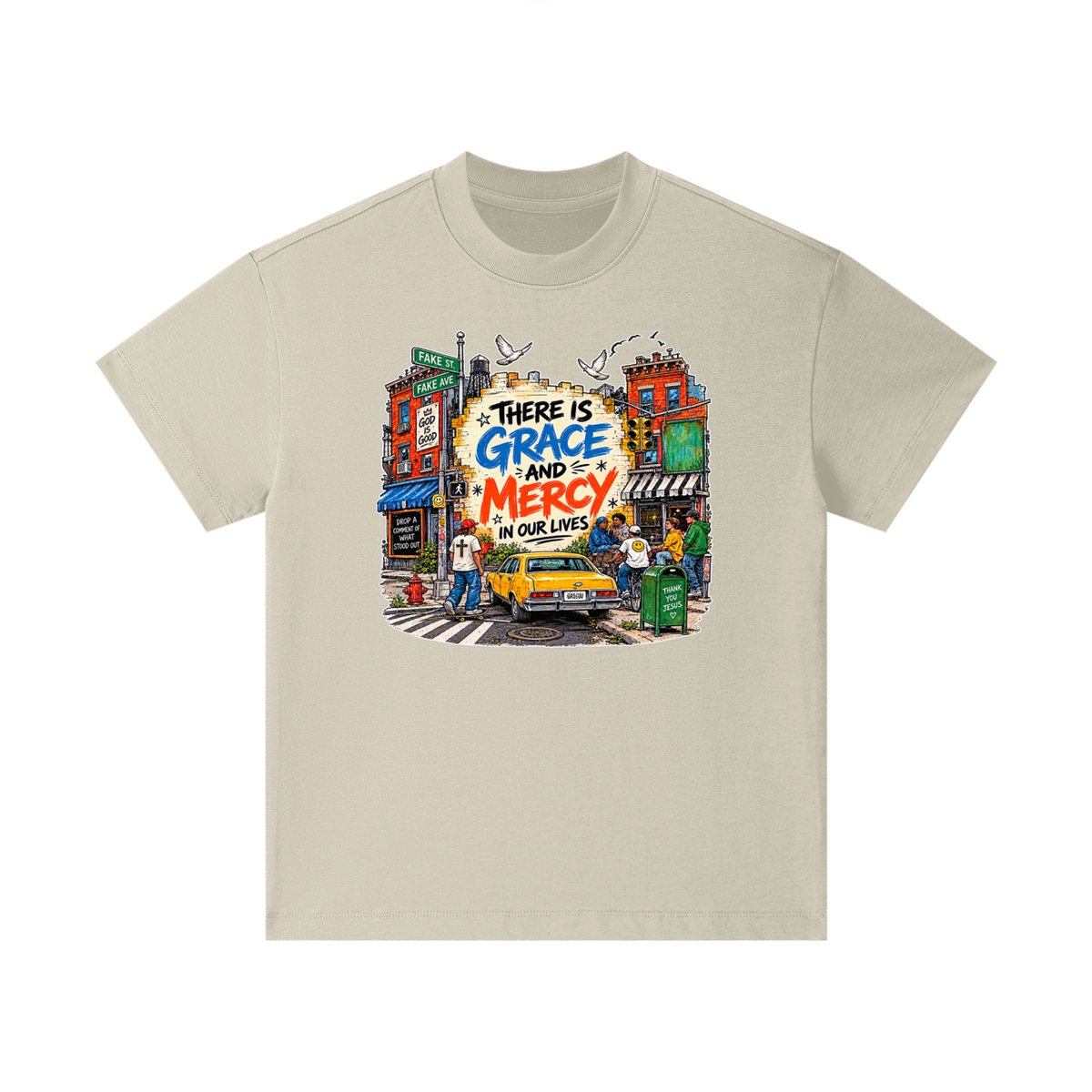 THERE IS GRACE AND MERCY IN OUR LIVES THANK YOU JESUS Kids T-Shirt