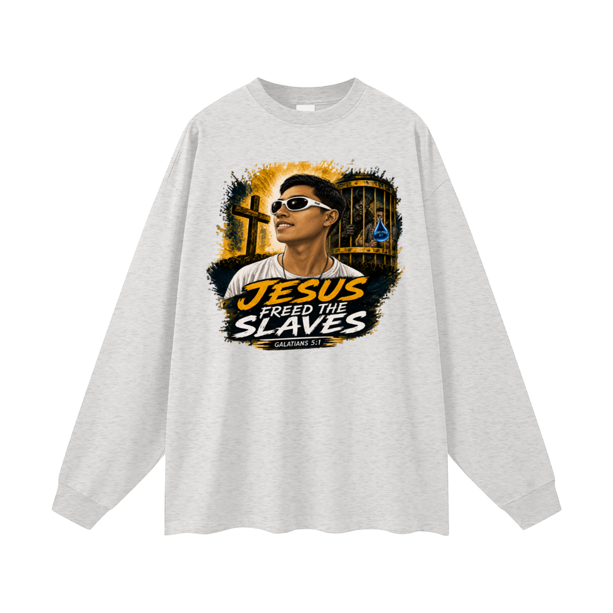Jesus freed the slaves Long Sleeve T-Shirt