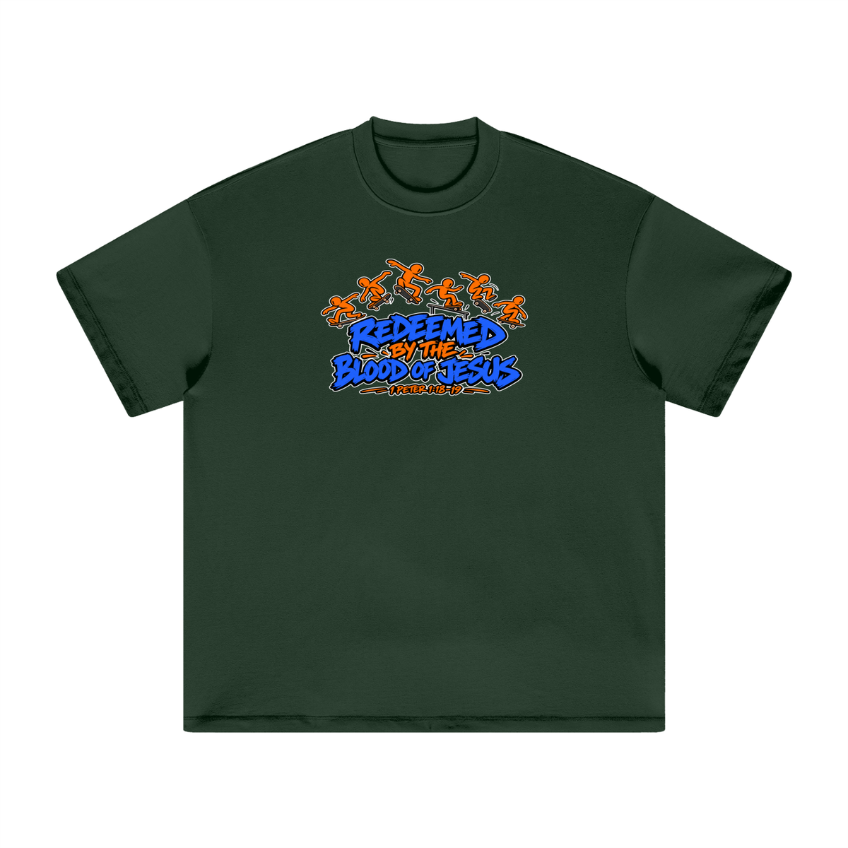 REDEEMED BY THE BLOOD OF JESUS - 1 PETER 1:18-19 - T-Shirt