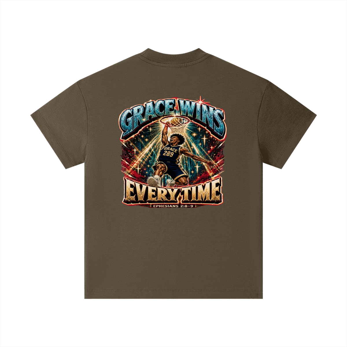 JESUS IS AWESOME GRACE WINS GRACE 289 EVERYTIME EPHESIANS 2:8-9 Kids T-Shirt