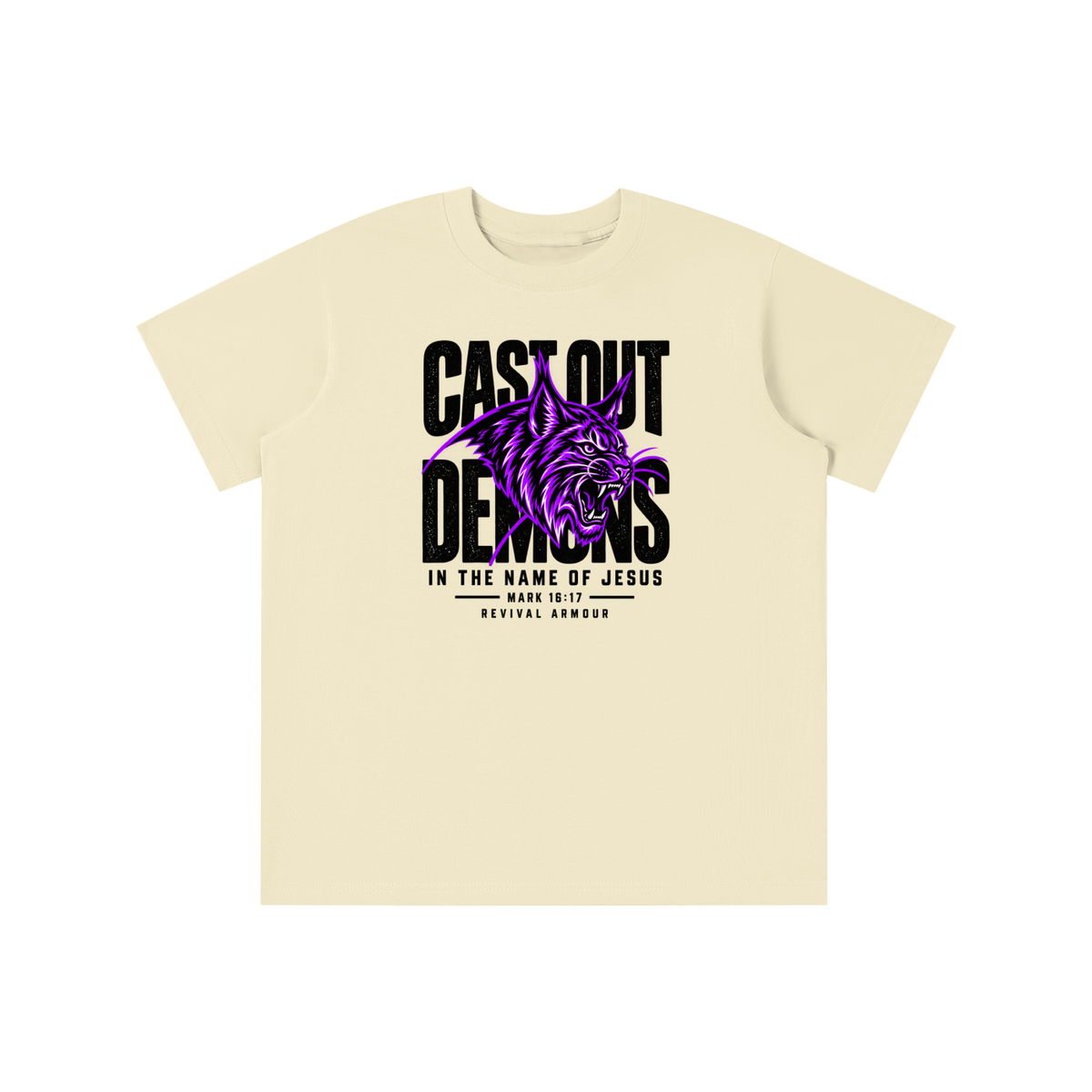 CAST OUT DEMONS IN THE NAME OF JESUS MARK 16:17 REVIVAL ARMOUR youth T-shirt