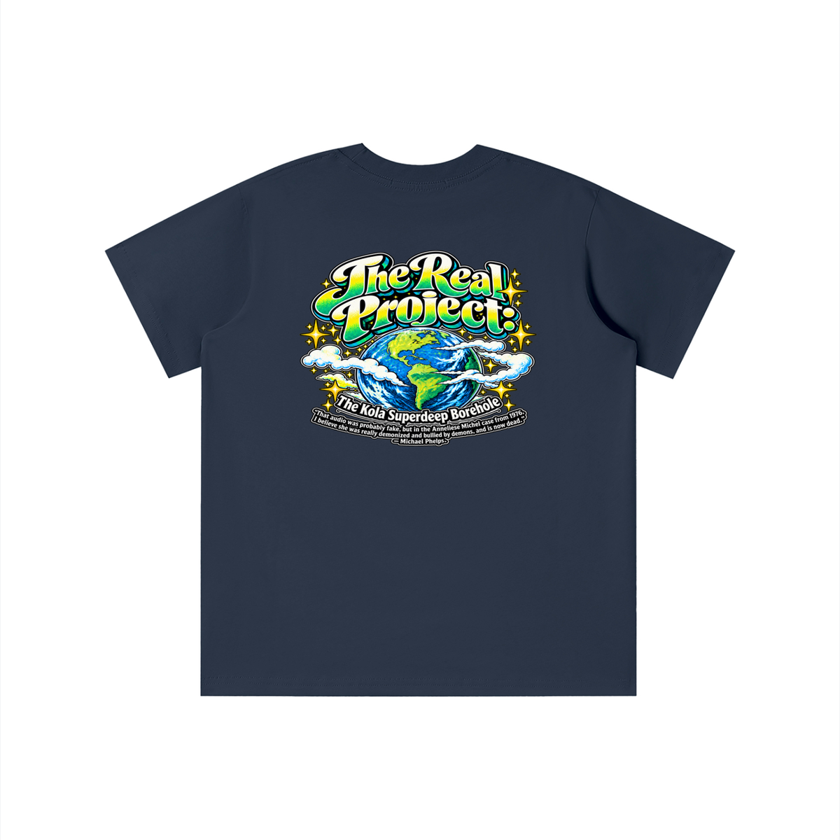 REDEEMED BY THE OF JESUS ACCORDING TO EPHESIANS 1:7 THE REAL PROJECT: THE KOLA SUPERDEEP BOREHOLE youth T-shirt