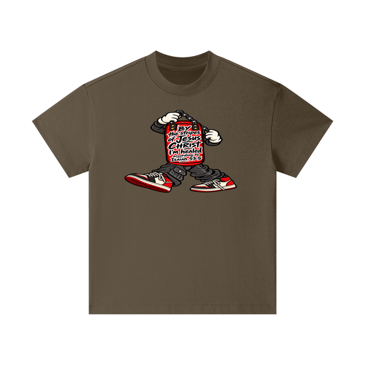 BY the stripes of Jesus CHRIST I'm heAled According to Isaiah 53:5 Kids T-Shirt