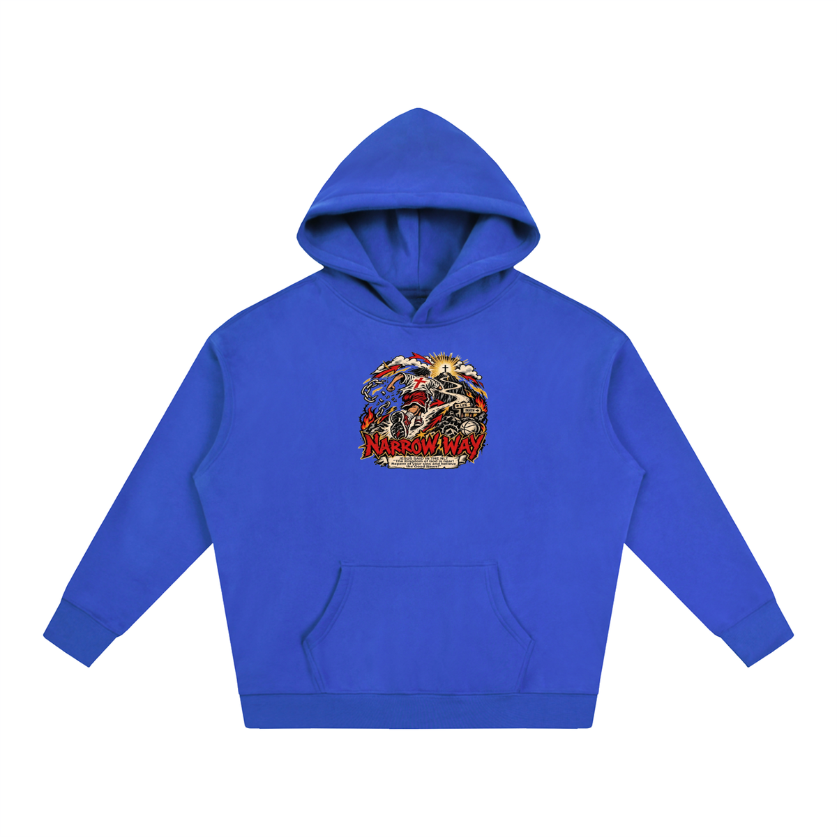 NARROW WAY JESUS SAID IN NLT "The kingdom of God is near! Repent of your sins and believe the Good News!" Hoodie