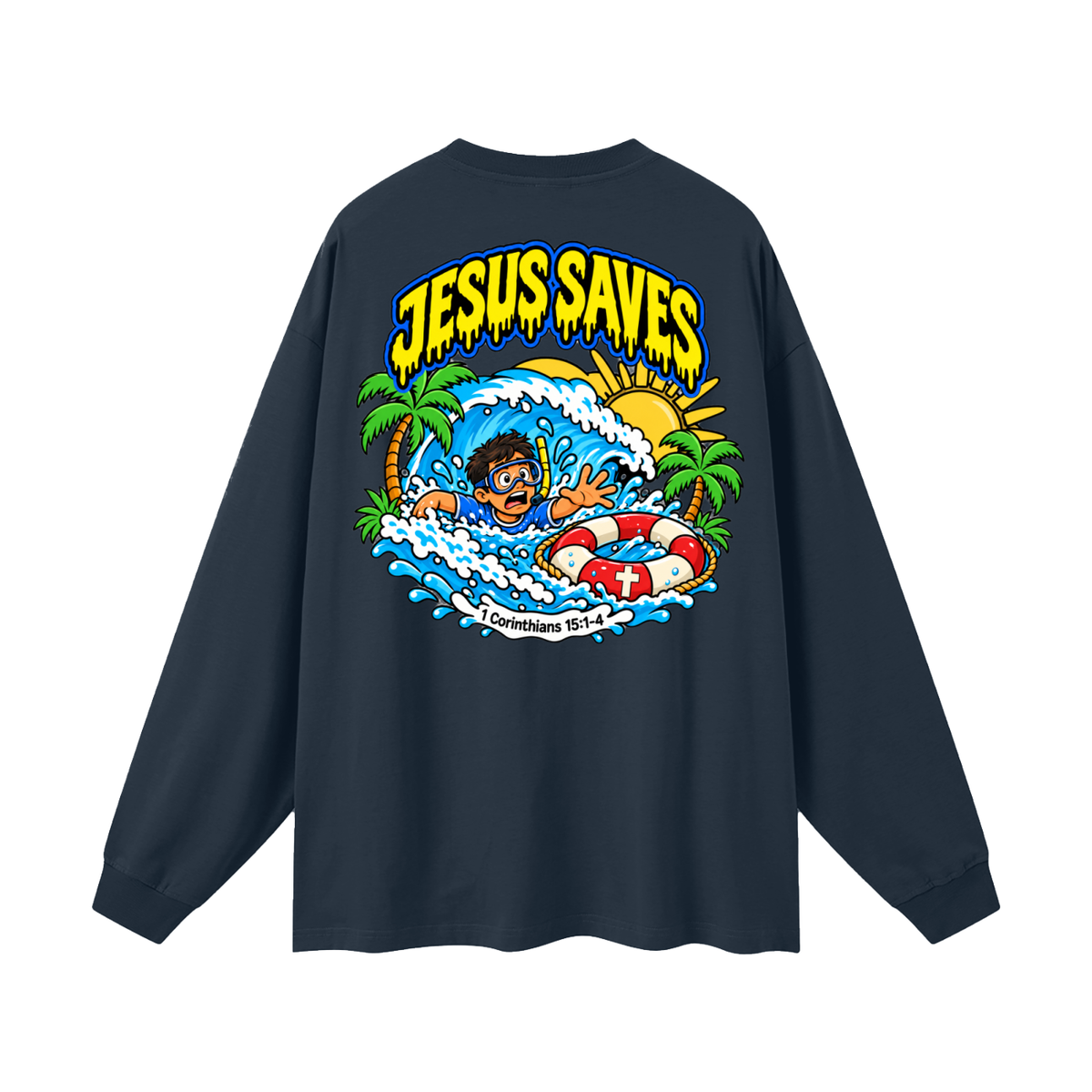 Jesus saves Long Sleeve T-Shirt